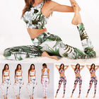Изготовленное на заказ атлетическое одеяние печатая флористические брюки гетры верхней части + йоги урожая поставщик