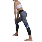Энергия фитнеса женщин талии брюк йоги печати зебры высокая безшовная нажимает вверх брюки длины икры поставщик